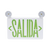 Letrero de Emergencia LED DUAL de SALIDA con Luz de Emergencia/Montaje Universal (pared, lateral o Techo)/Batería de Respaldo Incluida