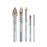 Juego de 5 brocas para vidrio de 1/8"-3/16"-1/4"-3/8"-1/2"