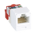 Conector Jack RJ45 Estilo T, Mini-Com, Categoría 5e, de 8 posiciones y 8 cables, Color Blanco