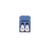Módulo Acoplador LC Duplex, para Fibra Óptica Monomodo OS1/OS2, Tipo Mini-Com, Color Azul