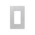 Placa de pared 1 espacio, diseño tipo metálico, para atenuador (dimmer), apagador ó control remoto inalámbrico LUTRON.