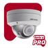 Domo IP 2 Megapixel / Serie PRO / 30 mts IR EXIR / Exterior IP67 / IK10 / Lente 2.8 mm / WDR 120 dB / PoE / Micro SD / Videoanaliticos Integrados