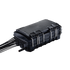 Caja de Distribución de Fibra Óptica para 24 Empalmes, con 8 acopladores SC/APC simplex, Exterior IP65, Color Negro