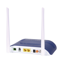 ONU Dual G/EPON con Wi-Fi en 2.4 GHz + 1 puerto SC/APC + 1 puerto LAN Gigabit + 1 puerto LAN Fast Ethernet + 1 puerto FXS + 1 puerto CATV, hasta 300 Mbps vía inalámbrico