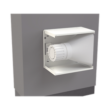 Gabinete para Resguardo de Sirena de 30 W (SF581A o SF581L No incluida), Preparación para Tamper (No incluido).