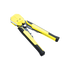 Pinza multifuncional Pelacables, con terminal de pestaña, prensado automático de color amarillo.