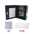Kit para automatizar 2 ACCESOS VEHICULARES con STICKERS en Parabrisas de vehiculos / Incluye Panel, 2 lectores y 100 stickers / Software IVMS4200 incluido