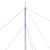 Kit de Torre Arriostrada de Techo de 9 m con Tramo STZ30 Galvanizado Electrolítico (No incluye retenida).