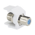 Módulo Acoplador Coaxial Tipo F, Keystone, de 75 Ohms, 3.0 GHz, Color Blanco