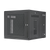 Gabinete PanZone de Montaje en Pared, de 19in, Puerta Perforada, 12 UR, 762mm de Profundidad, Color Negro