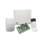 Panel de alarma híbrido de 4 a 8 zonas, soporta zonas inalámbricas, funciones de control de acceso, incluye teclado de leds y detector de movimiento SWANQUAD
