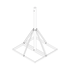 Base No Penetrante de 0.9 x 0.9 m con Mástil de 1.5 m Ced.30 para Instalación de Antenas SIN NECESIDAD DE PERFORAR EL TECHO (HOT-DIP).