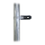 Aislador de paso o esquina con abrazadera incluida de 33-38mm para uso en tubería de malla ciclónica.