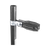 Aislador de paso o esquina con abrazadera incluida de 1 Pulgada  para uso en tubería de malla ciclónica.