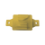 Aislador de Paso color Amarillo reforzado para cercos eléctricos, resistente al clima extremoso