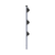 Poste de Paso de 0.75m para Cerca Electrificada. Tubo Galvanizado cal. 18 de 1