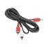 Cable RCA macho a macho de 2 metros de longitud, para aplicaciones de audio y video optimizado para HD