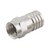 Conector F Macho, Plegable de Doble Blindaje para cable RG-6, Cuerpo de Bronce Niquelado.