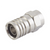 Conector F Macho, Plegable de Doble Blindaje para cable RG-6, Cuerpo de Bronce Niquelado.