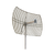 Antena Rejilla direccional, Ganancia 24 dBi, Dimensiones (90 x 60 x 38 cm), rango de frecuencia (2300-2500 MHz).