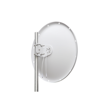 Antena Direccional con Frecuencia Extendida / 4.8 - 6.5 GHz / 28 dBi /  Jumper incluido con conector  SMA-Macho Inverso / Polaridad en 90º y 45º / Montaje incluido para torre o mástil