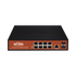 Switch Administrable de 8 puertos Gigabit Ethernet con PoE 802.3 af/at y 24V Pasivo + 2 SFP Gigabit, 150 W