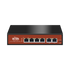 Switch PoE (802.3af/at/bt) no administrable de largo alcance, hasta 250m, 4 x 10/100Mbps (PoE) + 2 x 100/1000Mbps Uplink, 65 W