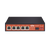 Switch No Administrable de 5 puertos Gigabit PoE (802.3af/at/bt y Pasivo de 24 Vcc) + 1 puerto SFP Gigabit, con controlador de carga para baterías