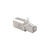 Plug RJ45 Cat6A Blindado, Terminación en Campo, Compatible con Todas las Categorías, Con Clip Protector de Seguro
